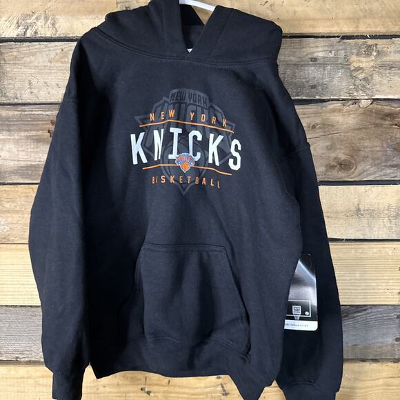 na Other - Kids New York Knicks Hoodie, Black, Size 8